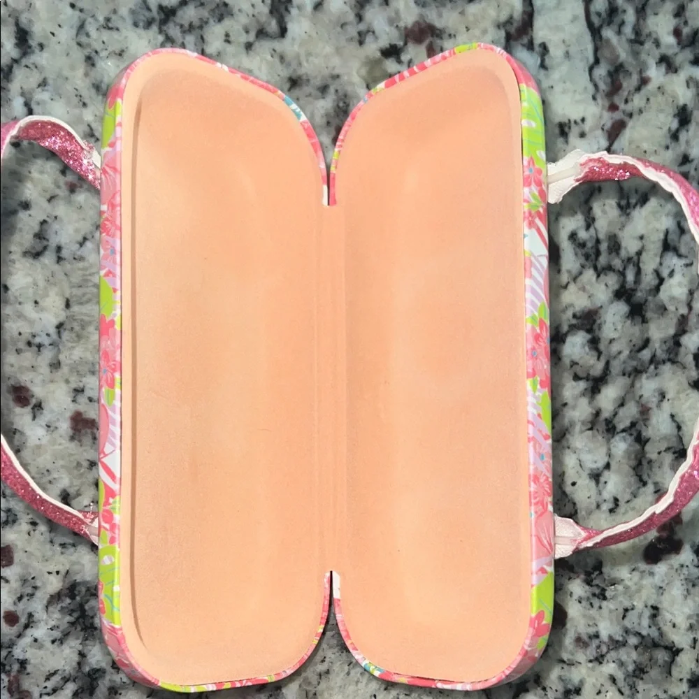 Tommy Bahama Kids Pink and Green Floral Sunglass Case